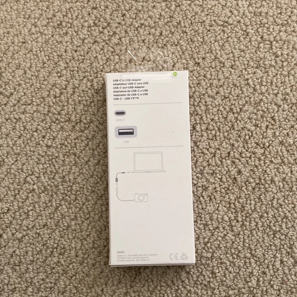 NEW Apple USB-C to USB Adapter Cable White Guaranteed Authentic NIB